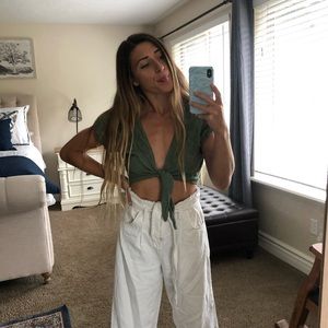 Princess polly crop top linen